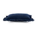 Der Azure Fringe Kissenbezug - Indisch Blau - 30x50