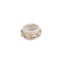 De Rattan Shell Servetring - Wit