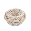 De Rattan Shell Servetring - Wit