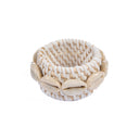 De Rattan Shell Servetring - Wit