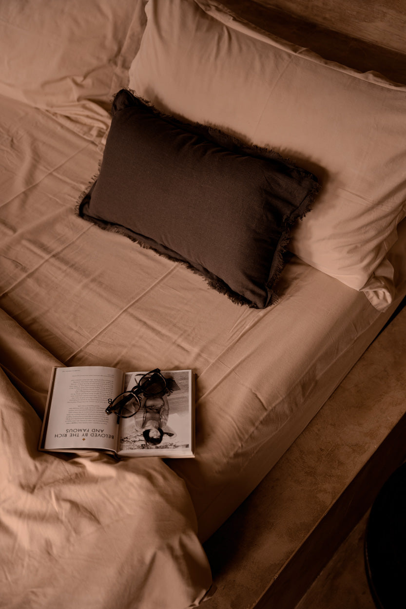 La Funda de Cojín Smoky Vibe - Gris - 30x50