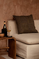 De Bloc Party Kussensloop - Zwart Naturel - 50x50