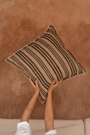 Der Nordic Stripe Kissenbezug - Natur Schwarz - 50x50