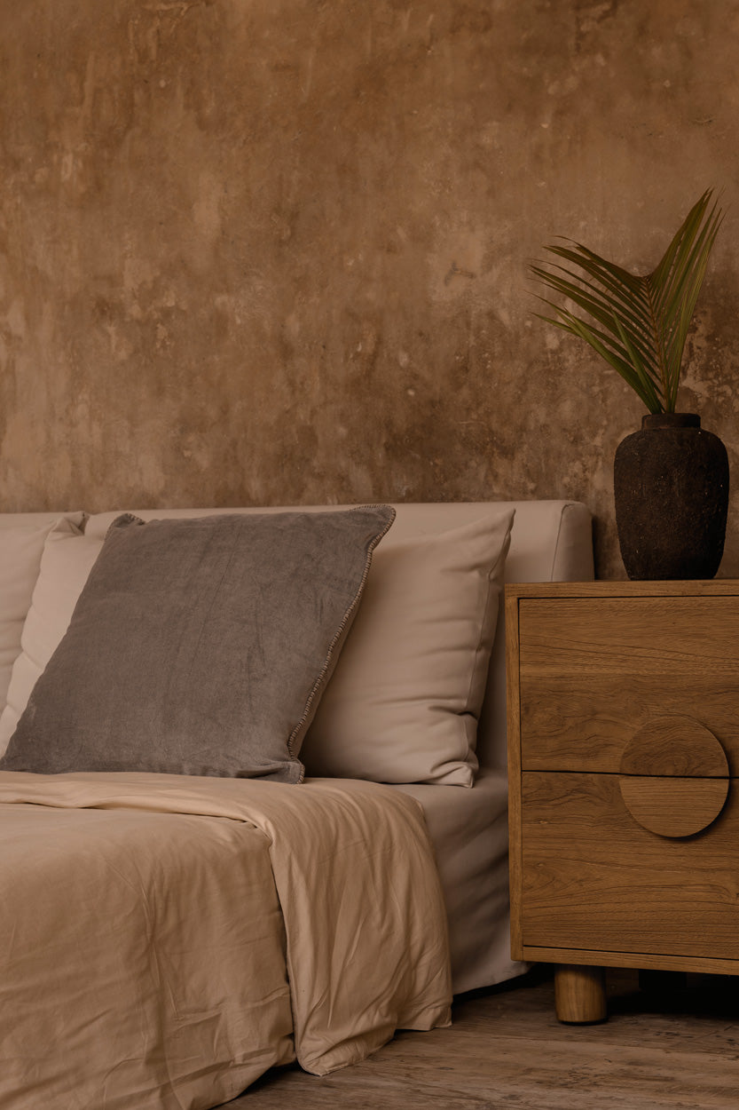 La Fodera per Cuscini Velvet Crush - Grigio - 50x50