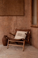 The Linen Threads Cushion Cover - White Natural