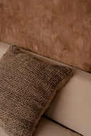 La Funda de Cojín Linen Grain - Negro Natural