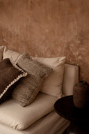 La Funda de Cojín Linen Grain - Negro Natural