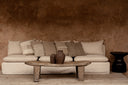 The Linen Stitch Cushion Cover - Natural White