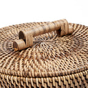 La Cesta De Ratán Baja - Marrón Natural
