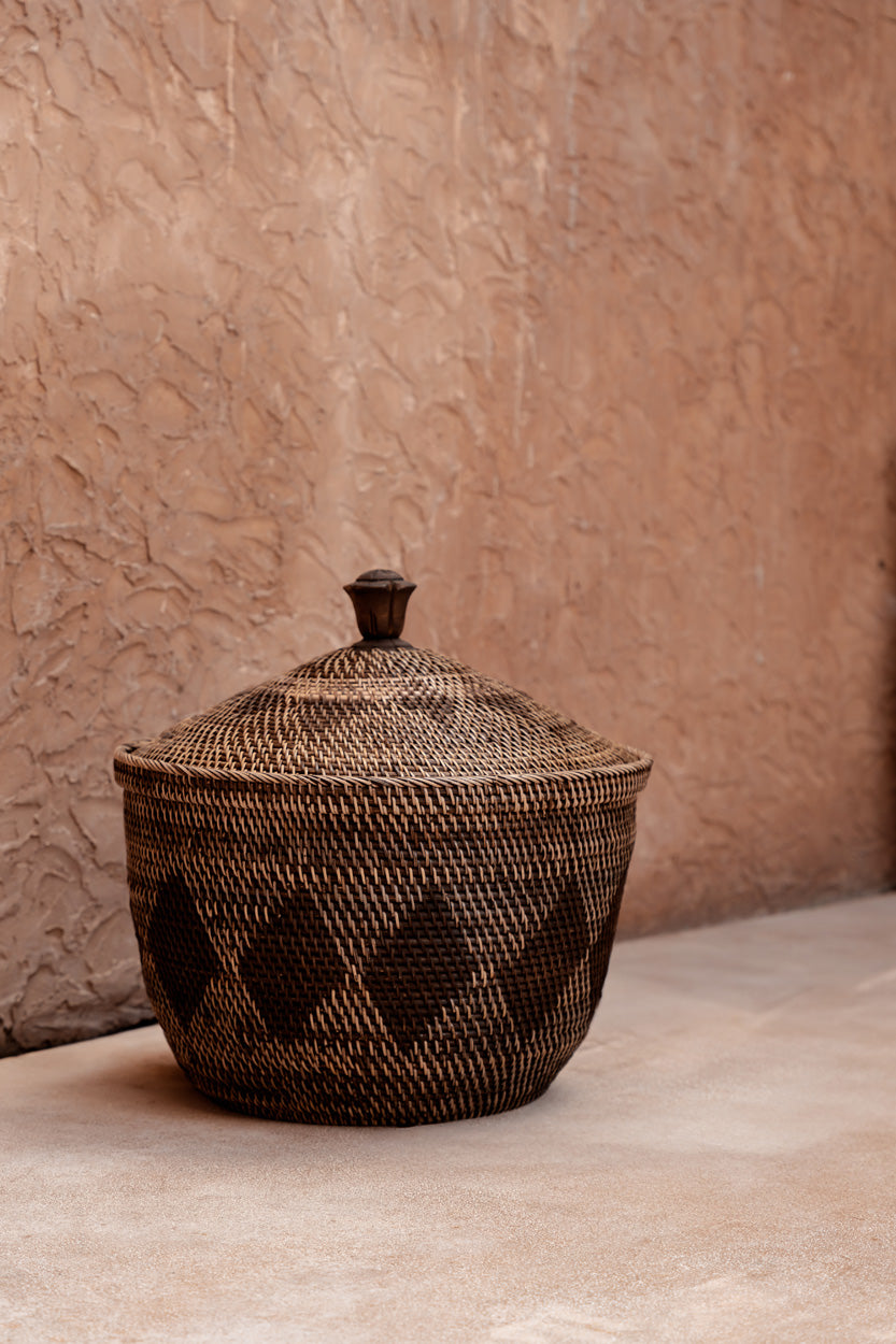 Le Panier de Rangement Crown - Brun Naturel