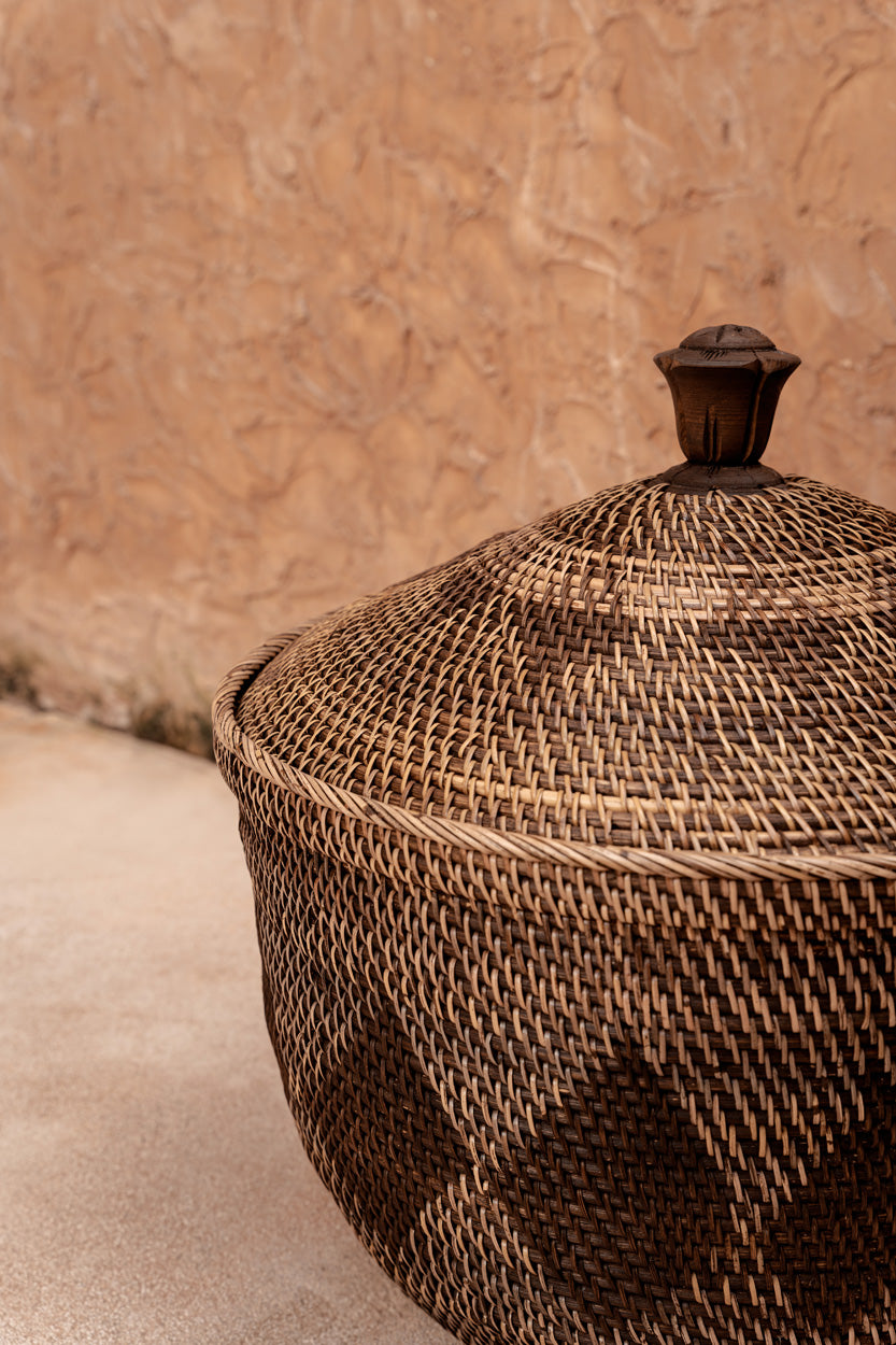 Le Panier de Rangement Crown - Brun Naturel