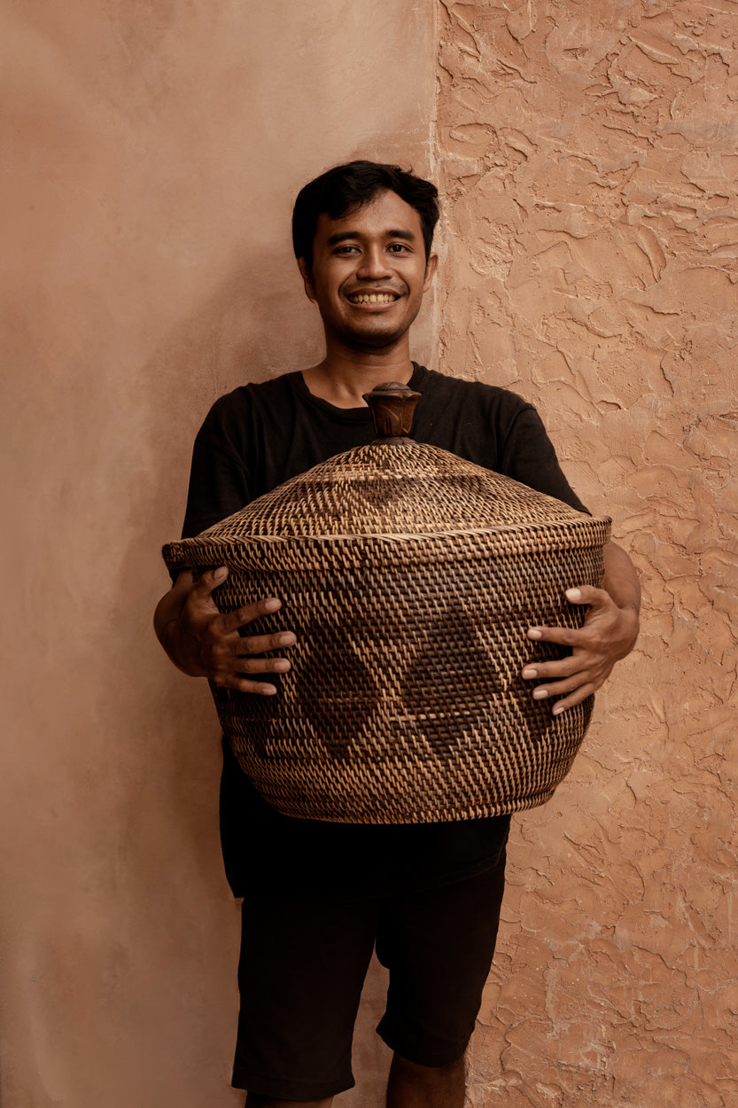 Le Panier de Rangement Crown - Brun Naturel