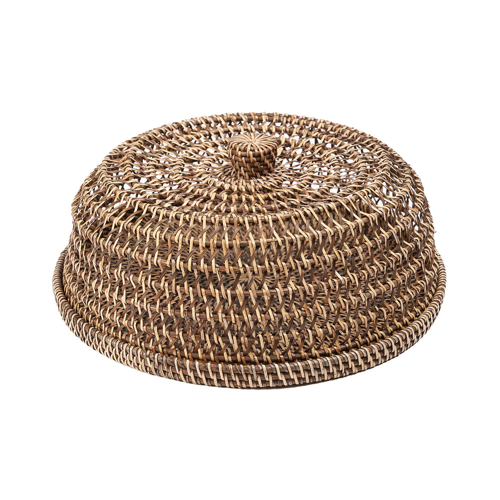 La Copertura Alimenti In Rattan - Marrone Naturale - L