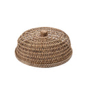 Die Rattan Speisehaube - Naturbraun - M