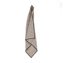 The Code Linen Napkin - Natural Black - 45x45