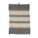 The Linen Dash Kitchen Towel - Natural Black - 50x70