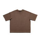 Mocha black cotton t-shirt in size L, featuring soft fabric and a minimalist, versatile design.