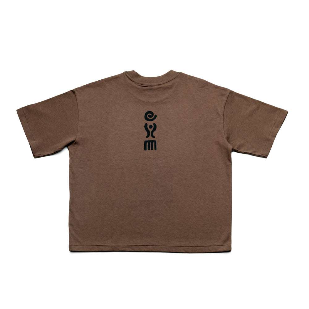 Het Glyph S/S T-Shirt - Mocha Zwart - L