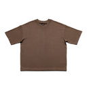 Oversized mocha cotton t-shirt XL in black, featuring soft fabric and relaxed, modern fit for everyday wear.