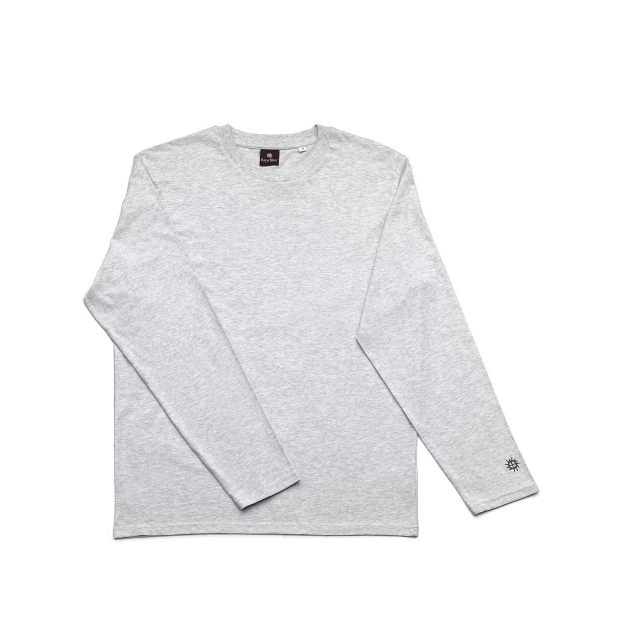 The Checkerboard L/S T-Shirt - Heather Grey - M