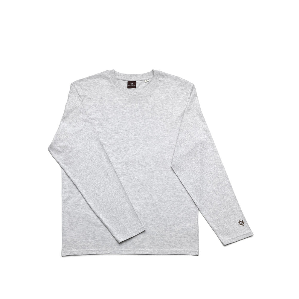 Het Checkerboard L/S T-Shirt - Heather Grijs - S