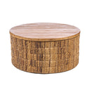 Runder Magani Couchtisch Aus Abaca - Natur