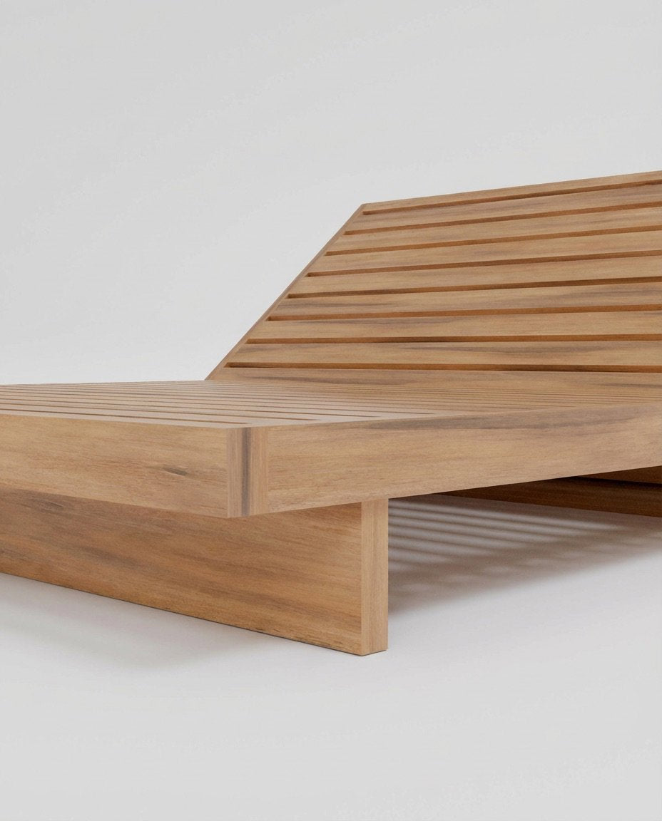 Die Double Pantai Sonnenliege - Naturweiß