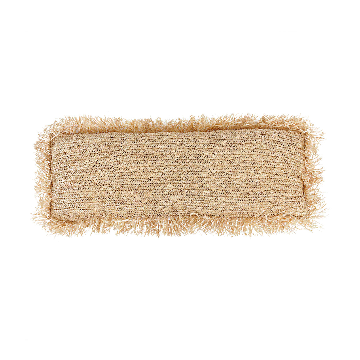 Der Raffia Kissenbezug - Quadratisch - Natur - 35x100