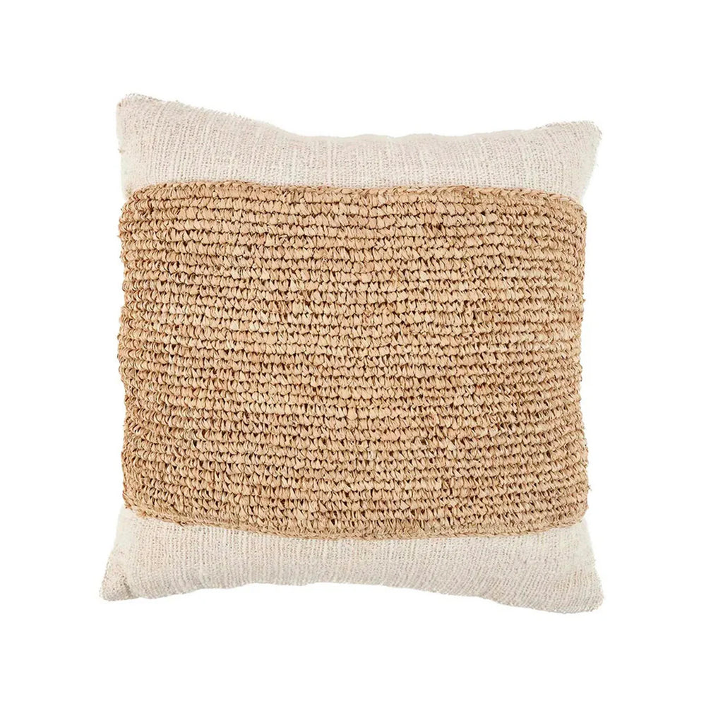 Copricuscino Raffia Stamp - Naturale