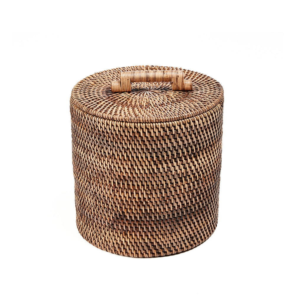 La Cesta De Ratán Baja - Marrón Natural