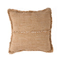 La Sahara Fringe Funda de Cojín - Marrón Natural - 50x50