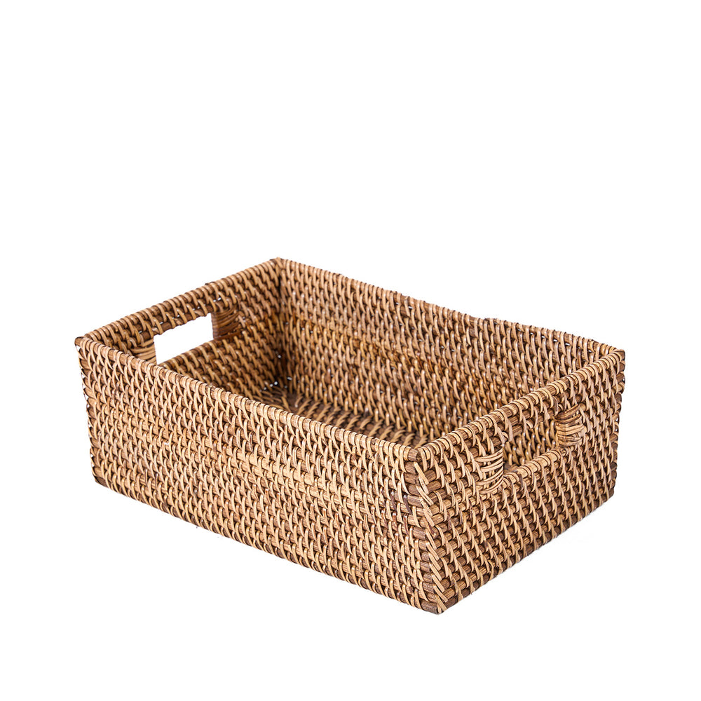 De Rattan Opbergbox - Natuurlijk Bruin
