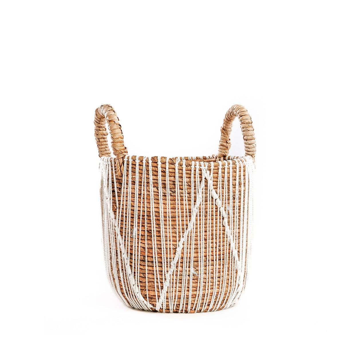 De Rechtgestikte Macramé Mand - S