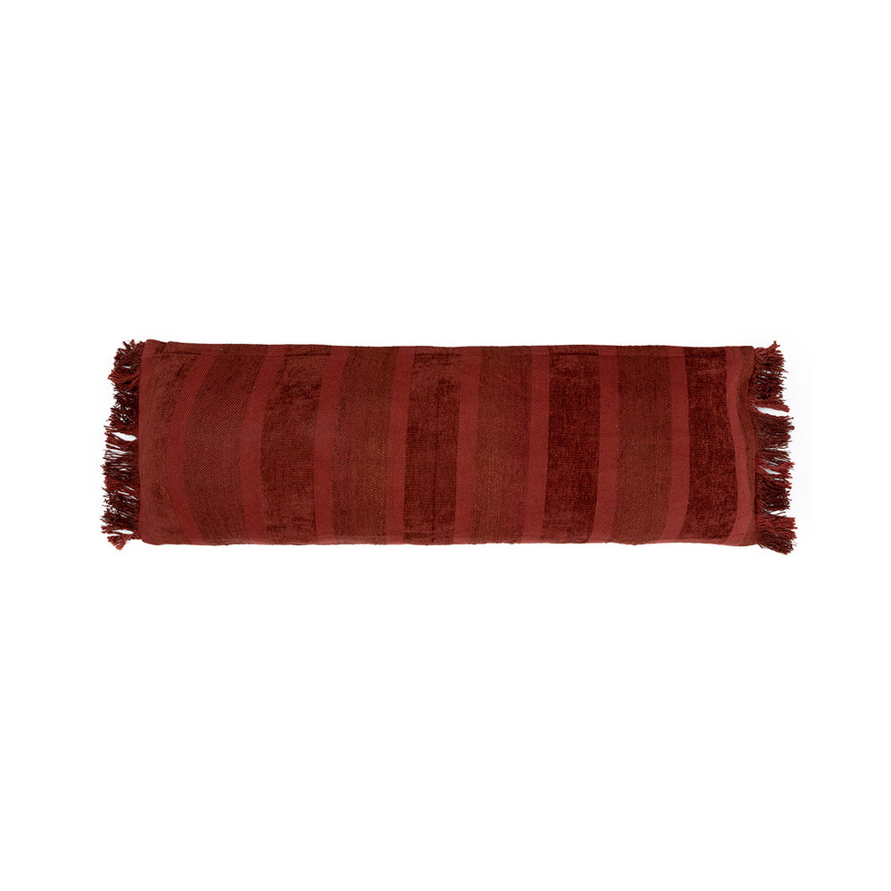 La Housse De Coussin Oh My Gee - Velours Bordeaux - 35x100