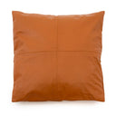 La Funda De Cojín De Cuero De Cuatro Paneles - Camello - 60x60
