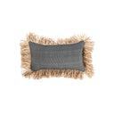 La Funda De Cojín Cotton Bonita - Negro Natural - 30x50