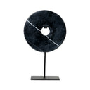 El Disco De Mármol En Soporte - Negro - L