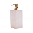 De Resin Zeepdispenser - Roze Wit