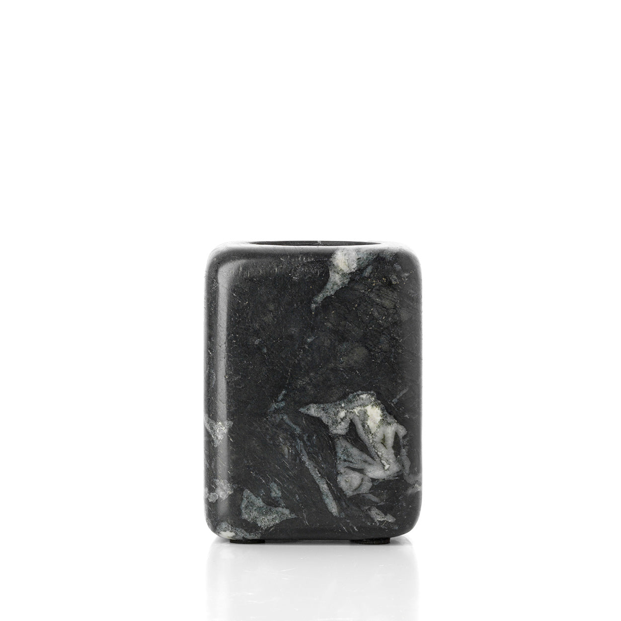 The Marble Tooth Brush Holder - Marine Black