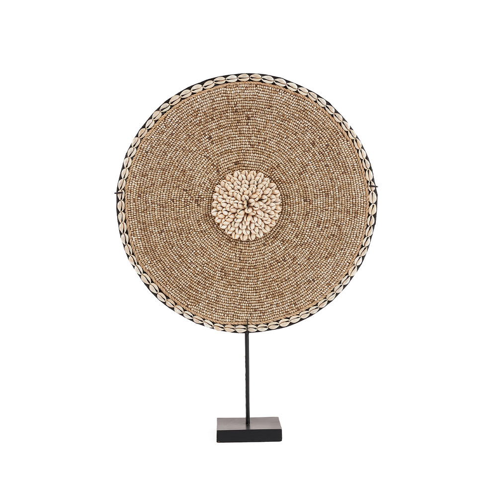 Die Muschel Guadeloupe auf Ständer - Naturweiß