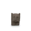 A decorative grey stone in petite size with grey hue, made in Indonesia from sandstone.