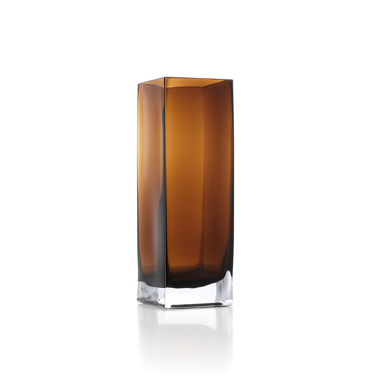 Die Amber Cuboid Vase - Bernstein - L