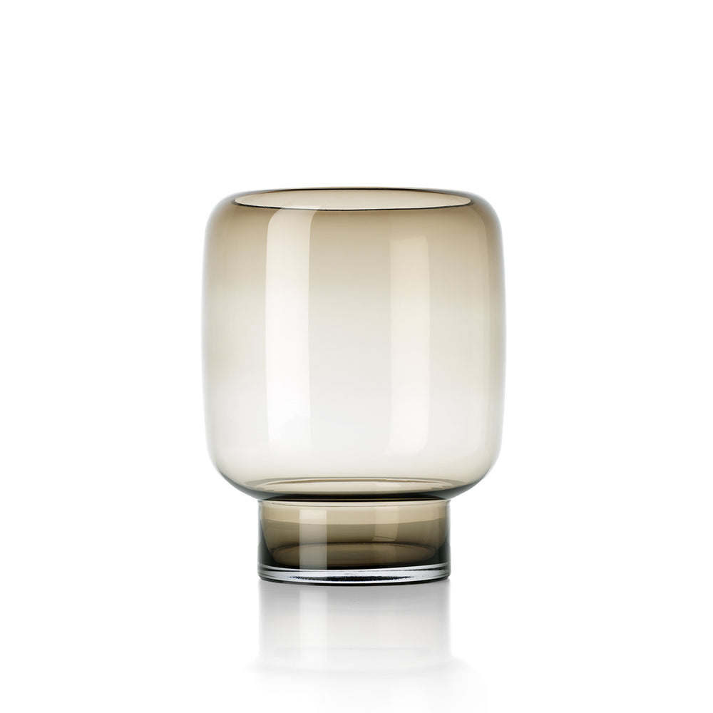 The Smoky Cube Vase - Brown - L