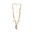 Le Collier Big White Cowrie En Coquillage
