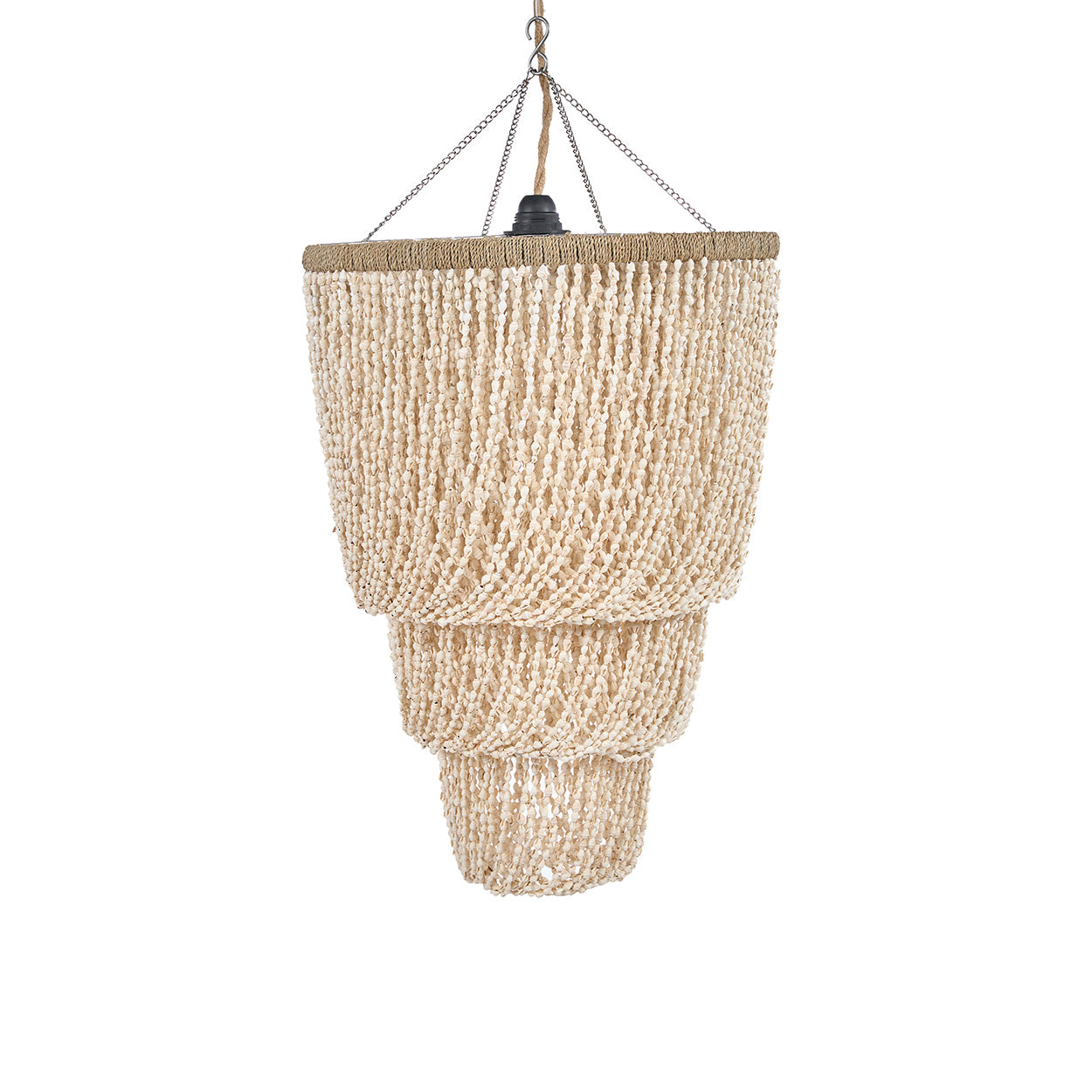 Il Lampadario Lagoon Con Conchiglie - Naturale - L