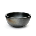 Small black terracotta bowl, handcrafted with unique burnt effect for stylish and versatile dining.