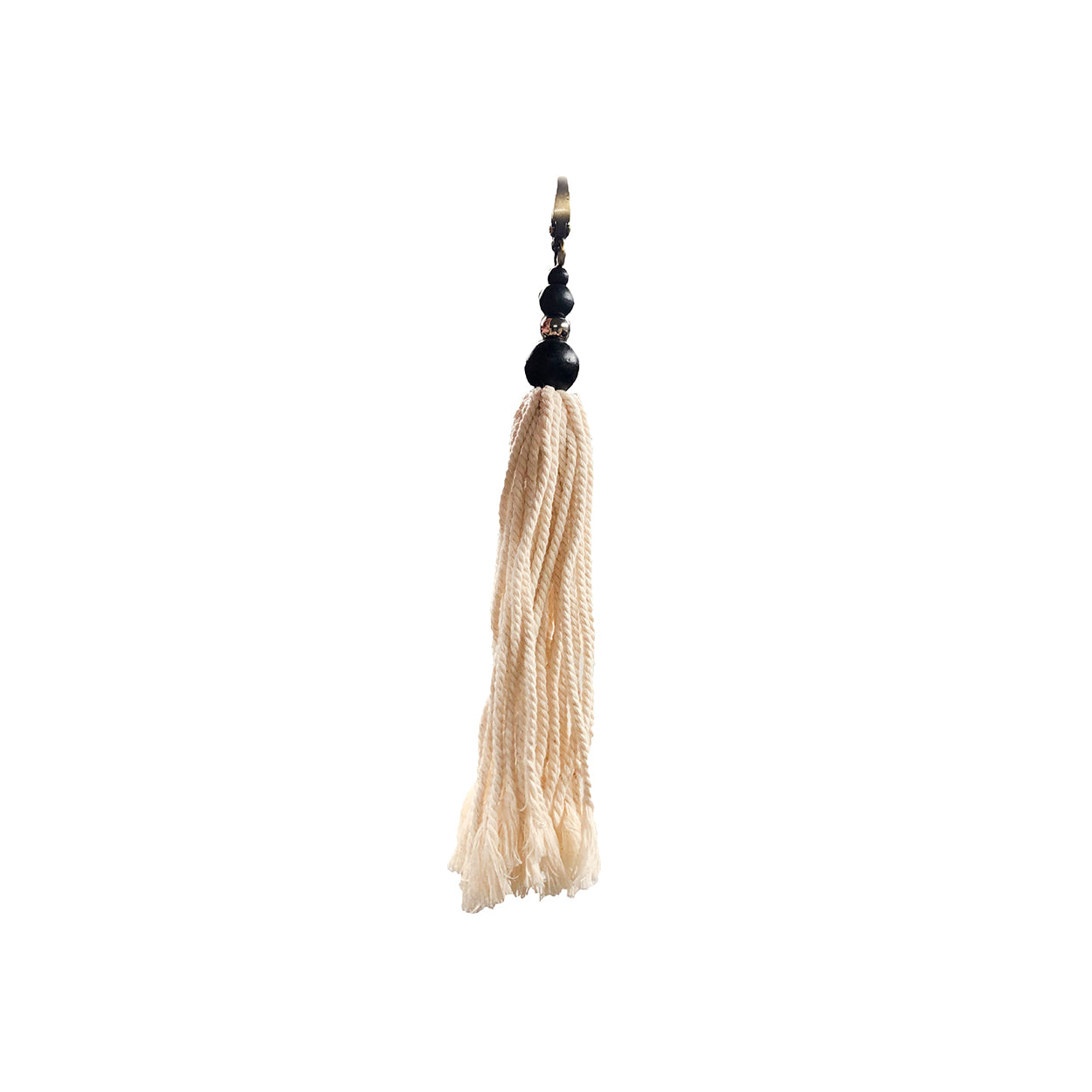 De Cotton Wood Sleutelhanger - Naturel Zwart