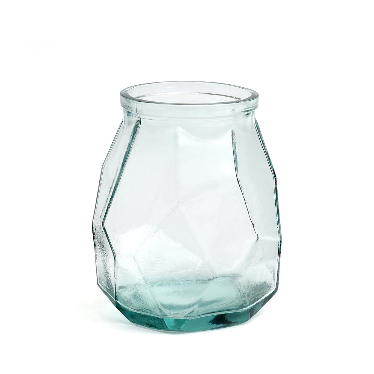Die Wide Origami Vase - Blau