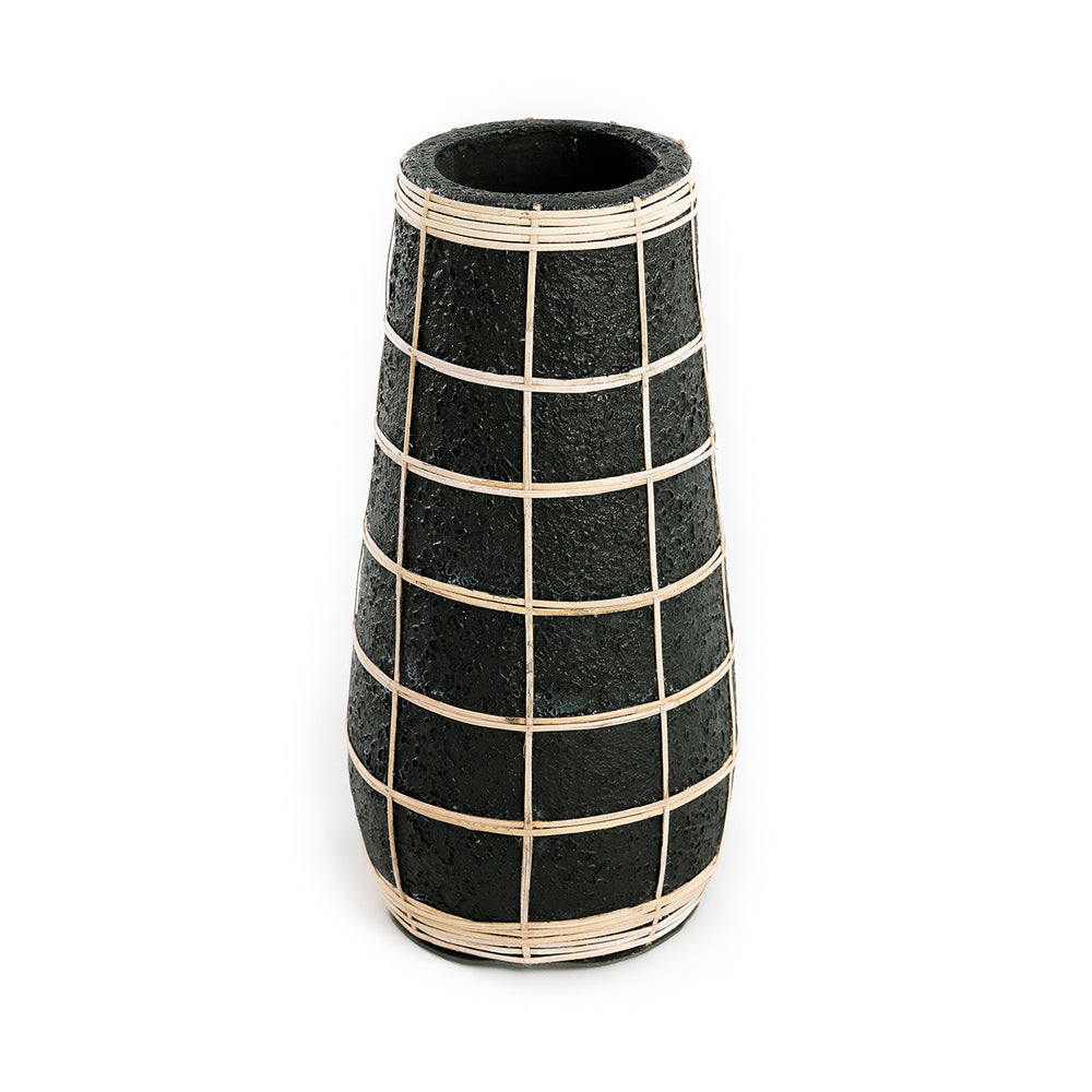 Die Cutie Vase - Schwarz Natur - L