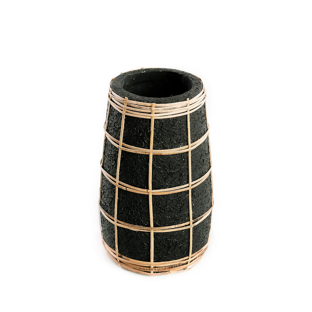 Die Cutie Vase - Schwarz Natur - S